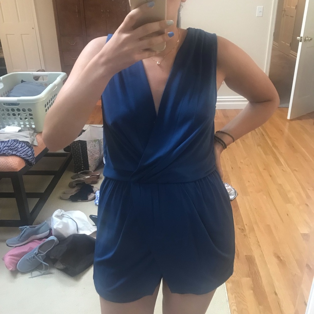 BCBG Blue Romper
